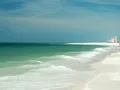 White sand beach and turquoise Gulf waters at Gulf State Park, Alabama