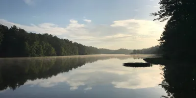 Scenic forested ridgeline view at Oak Mountain State Park, Alabama