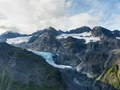 View of a glacier in Chugach State Park, Alaska, United States.