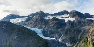 View of a glacier in Chugach State Park, Alaska, United States.