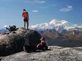 A high point on Denali State Park's Kesugi Ridge Trail, with Denali in the background.