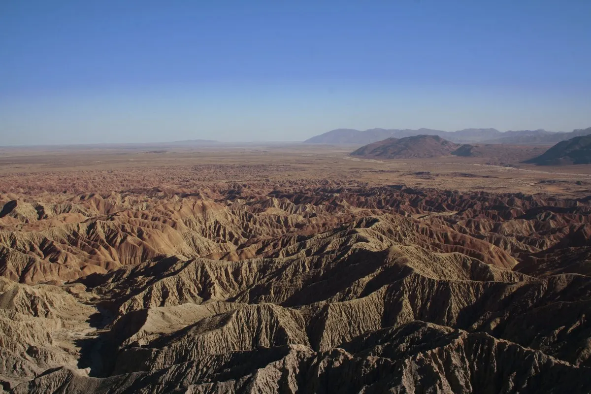 Scenic view at Anza-Borrego Desert, California