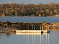 Scenic view of Clinton Lake and shoreline at Clinton State Park, Kansas