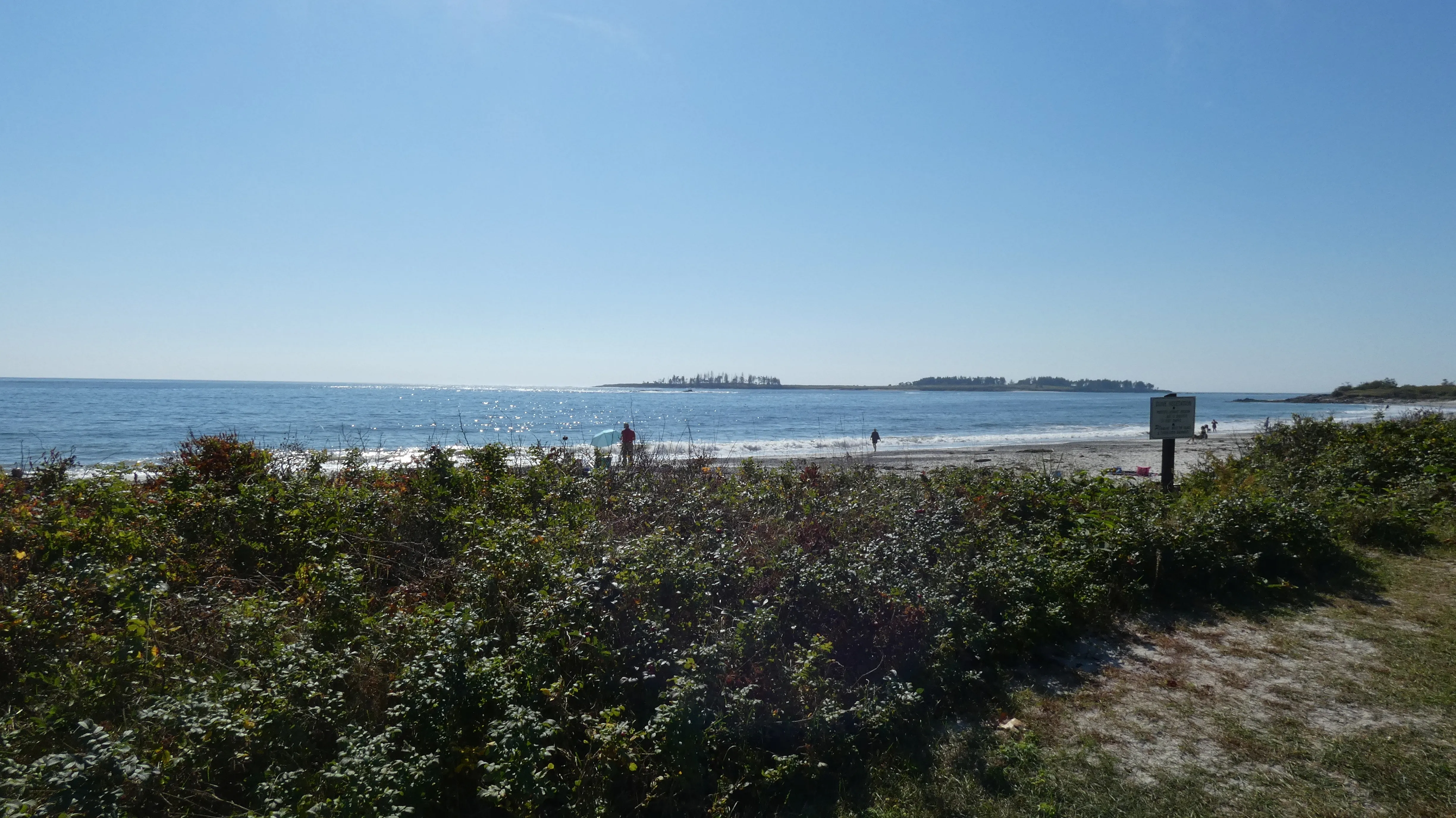Beach in Crescent Beach State Park, Maine.