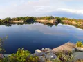 Filled quarry in Halibut Point State Park, Rockport, Massachusetts