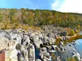 Rocky volcanic shut-ins along the East Fork Black River at Johnson's Shut-Ins State Park, Missouri