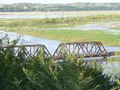 Scenic view of the river confluence and rolling bluffs at Niobrara State Park, Nebraska