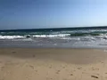 Scenic view of the Atlantic shoreline and sandy beach at Huntington Beach State Park, South Carolina